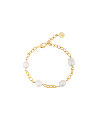 Baroque Linked Pearl Bracelet