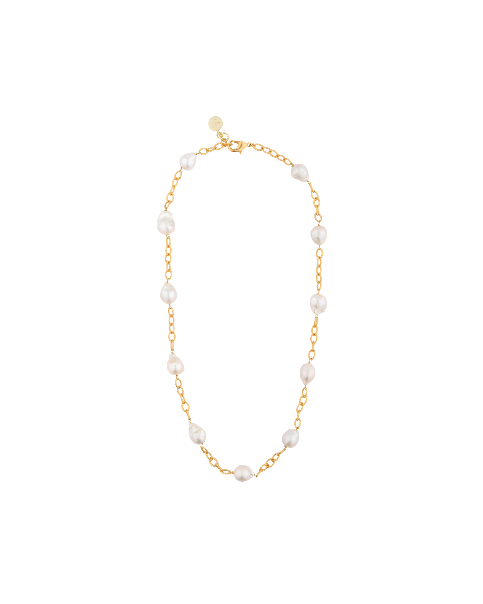 Baroque Linked Pearl Chain