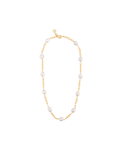 Baroque Linked Pearl Chain