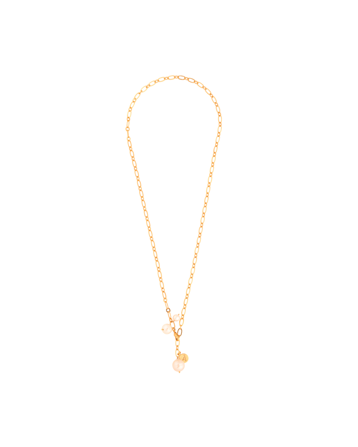 Tri-Pearl Linked Chain