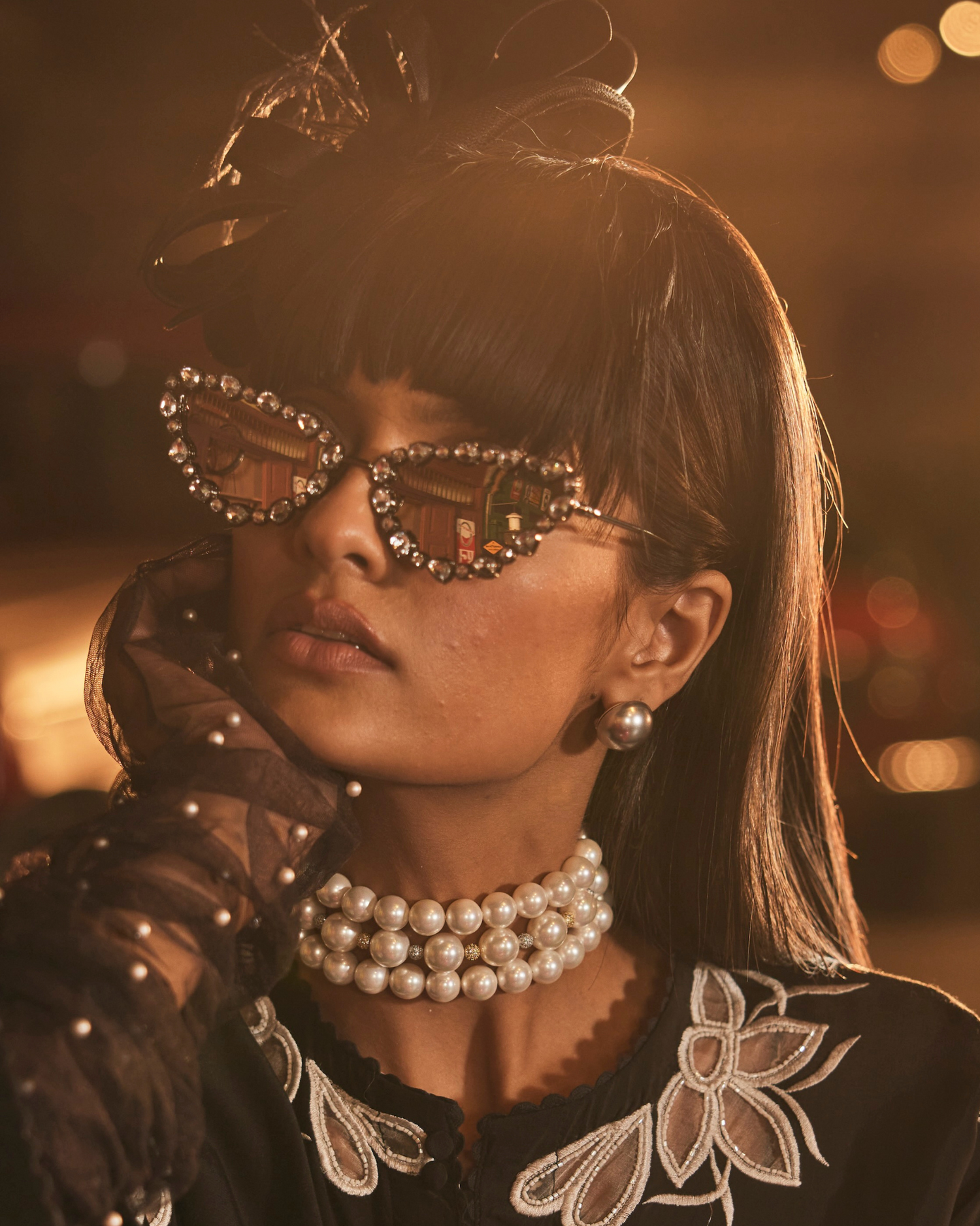 20mm Pearl Studs - Silver