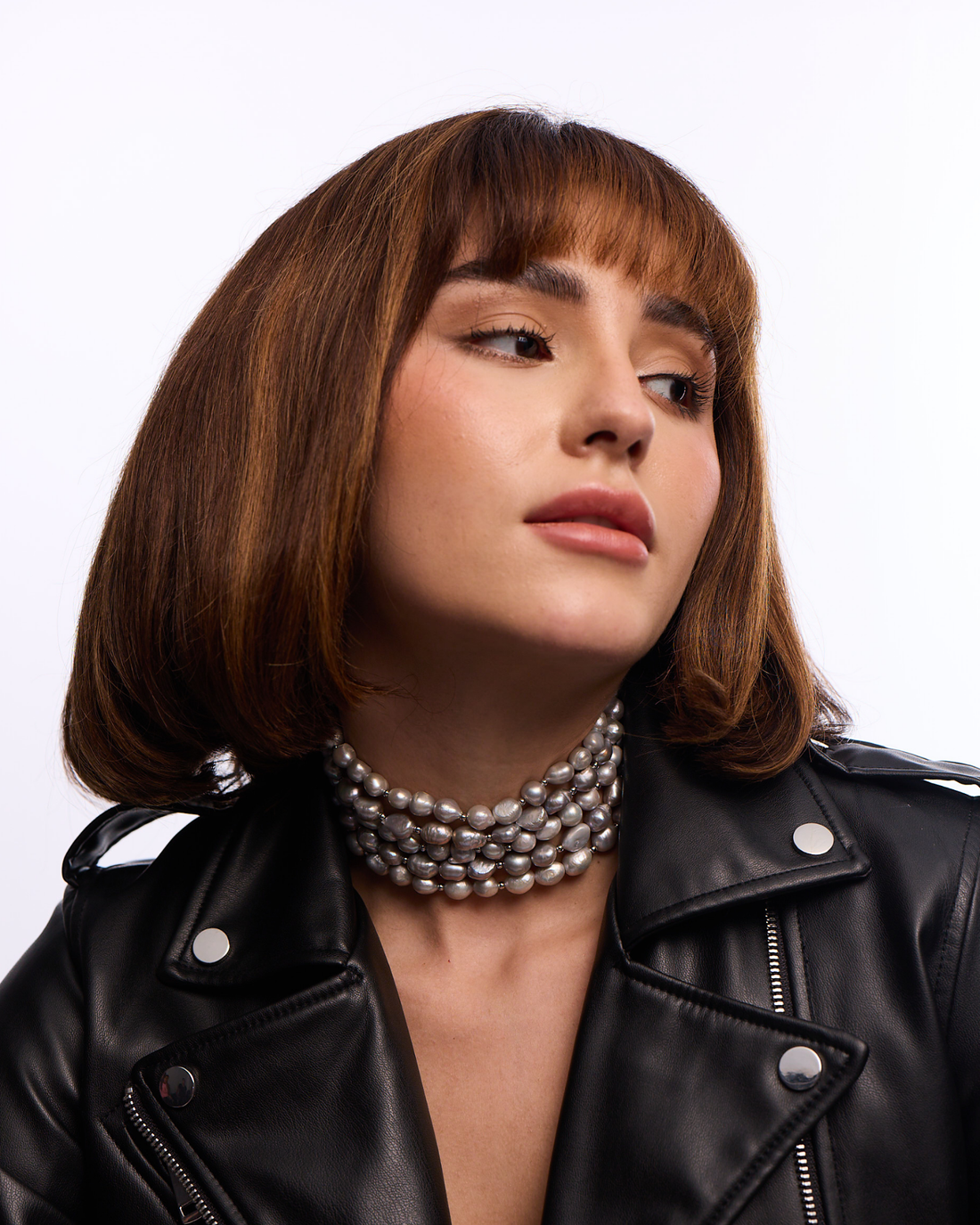 Statement Baroque Bandel Choker - Silver