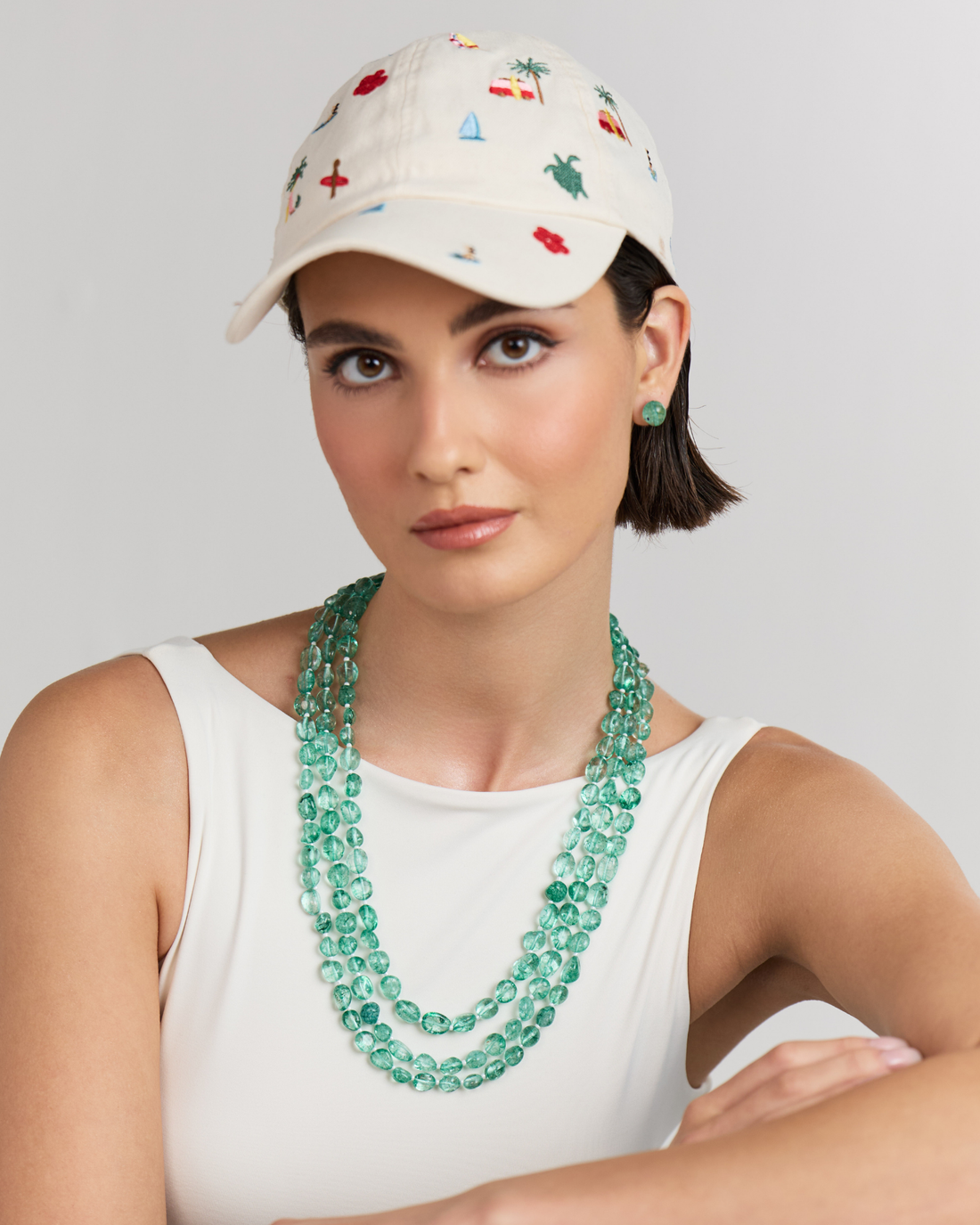 Micro Tumble Studs (Light Green)