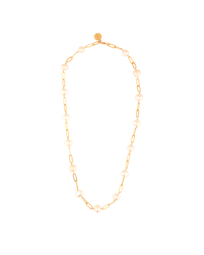 Dainty Linked Pearl Chain