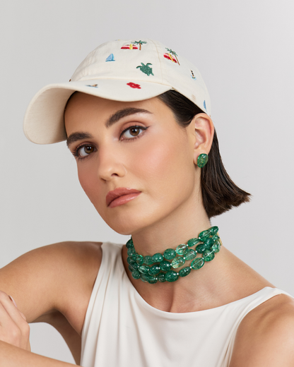Green Tumble Choker (3 Lines)