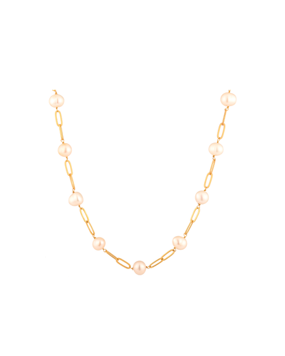 Dainty Linked Pearl Chain