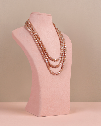 Triple Baroque Pearl Necklace