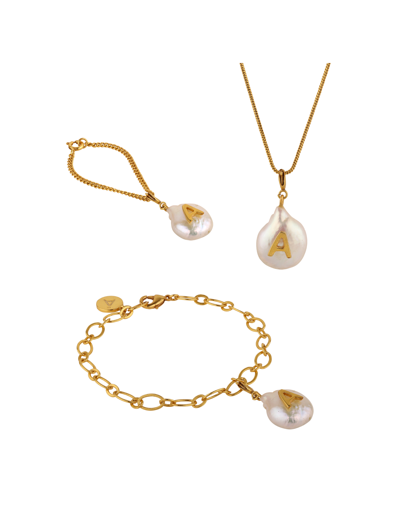 Initial Pearl Chain Set