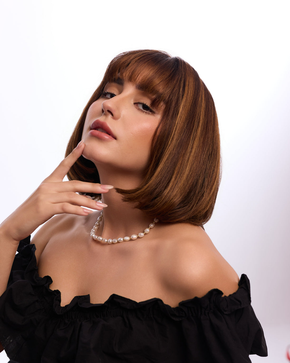 Baroque Pearl Necklace - White Bandel