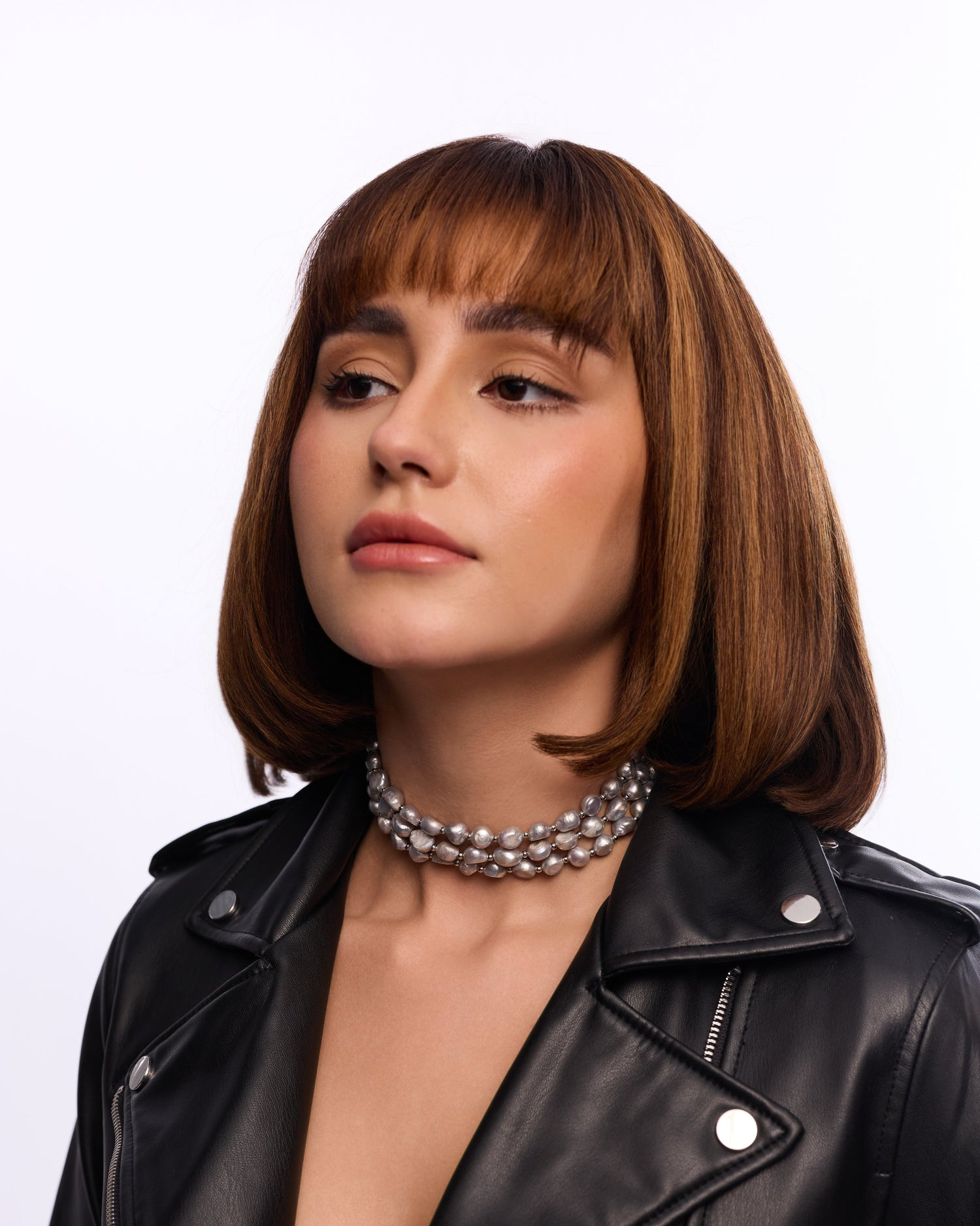 Baroque Bandel Choker - Silver