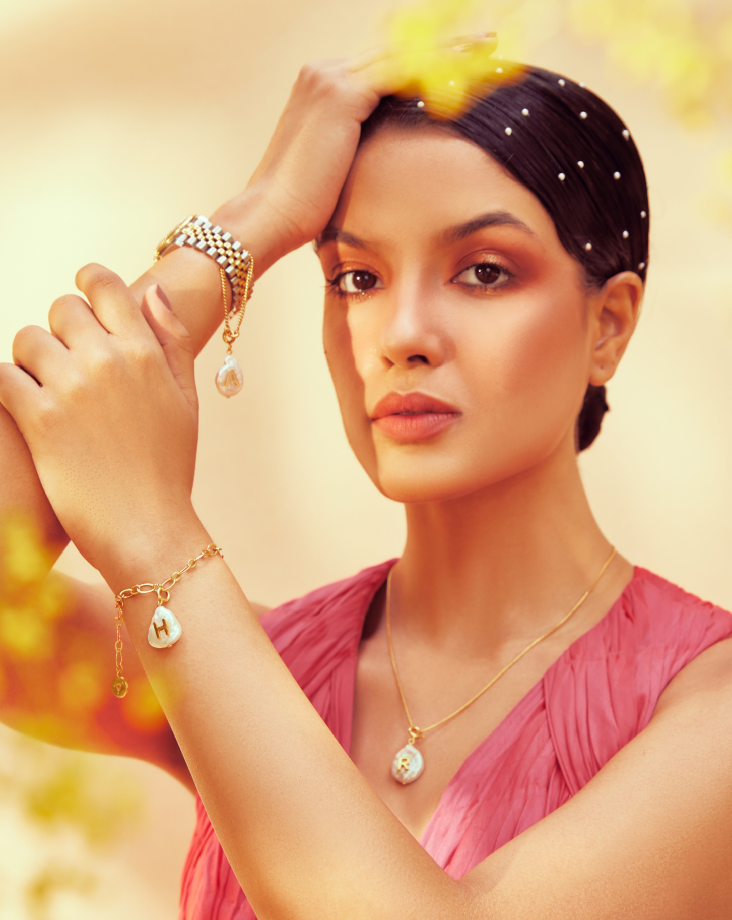 Initial Pearl Necklace