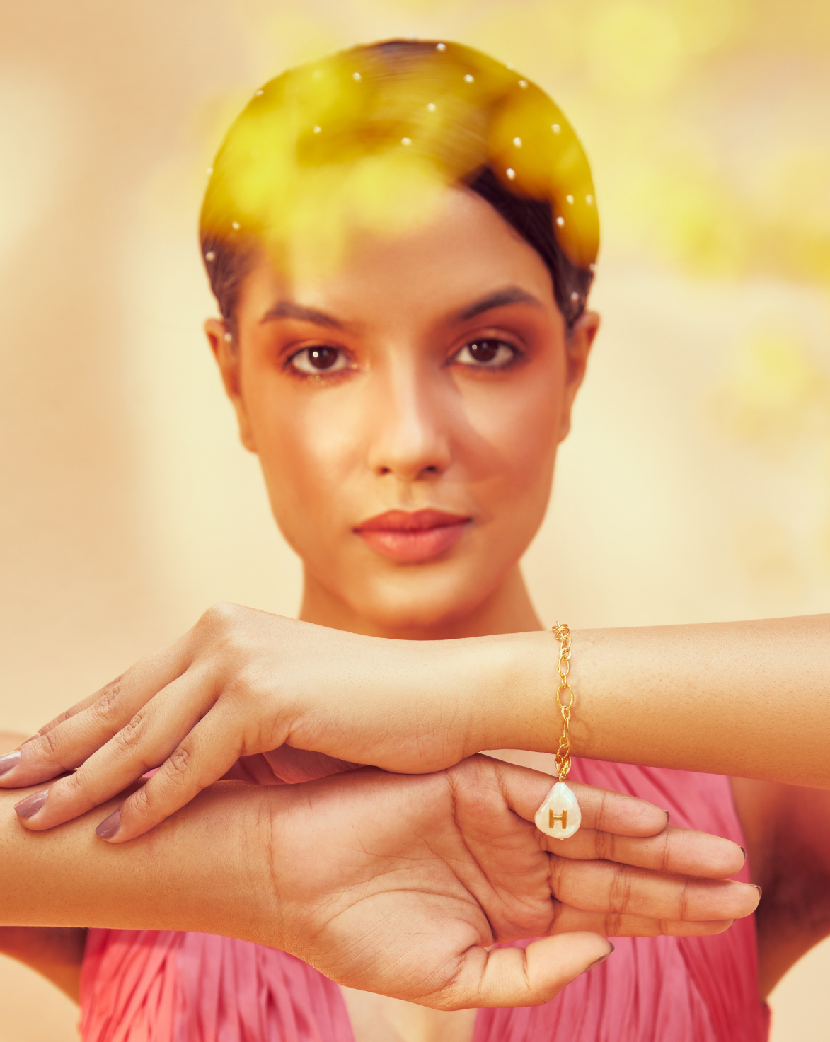 Initial Pearl Bracelet