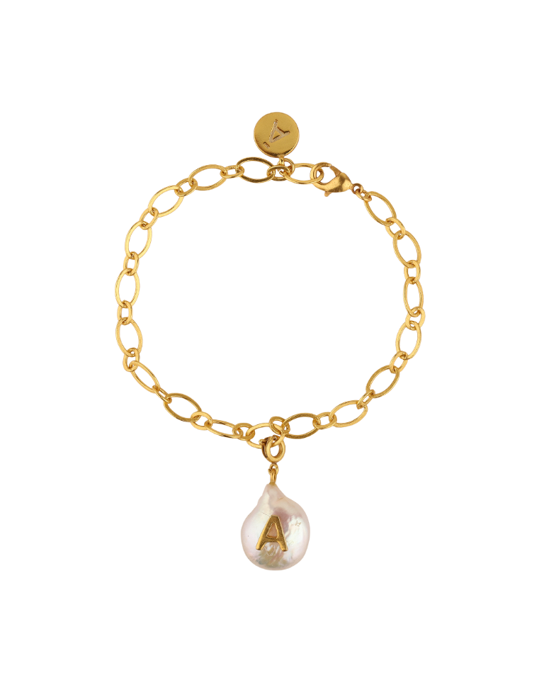 Initial Pearl Bracelet - Anaash