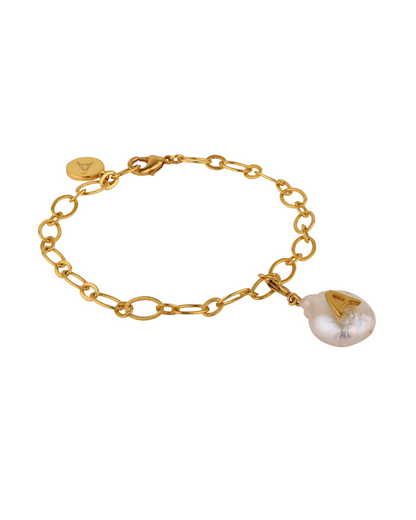 Initial Pearl Bracelet - Anaash