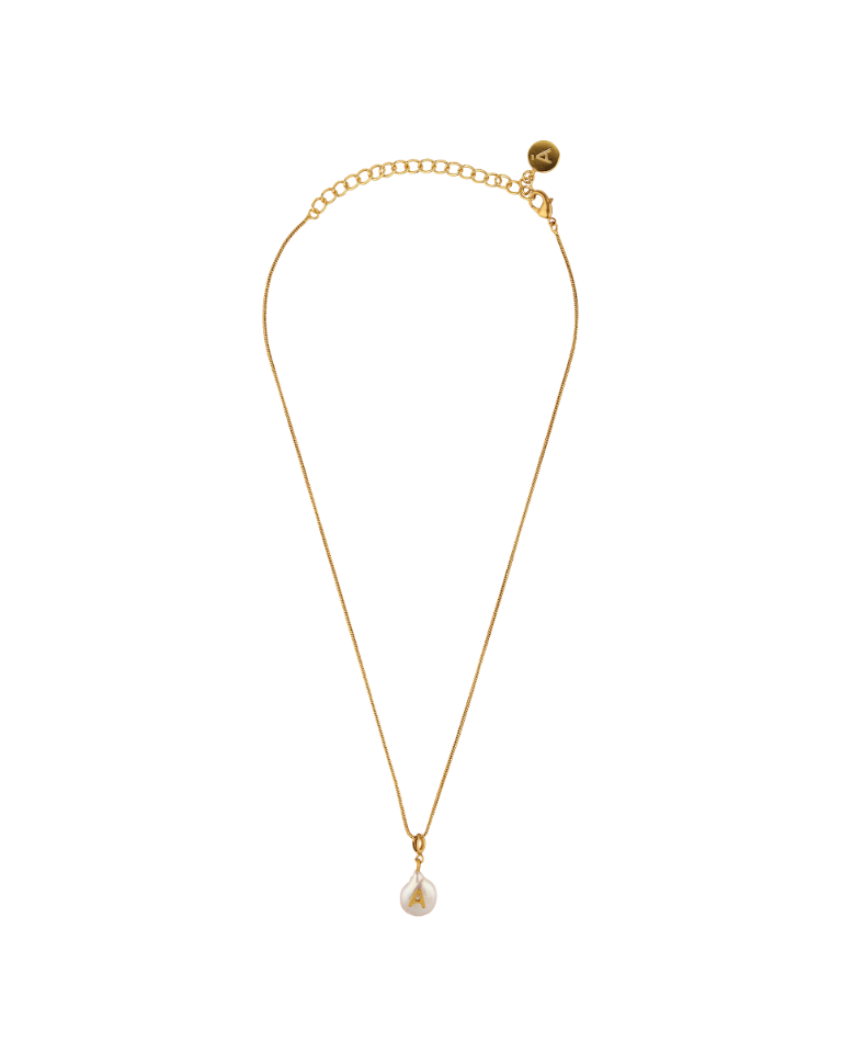 Initial Pearl Necklace - Anaash